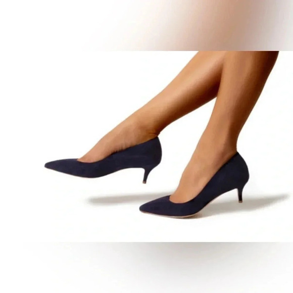 Marion Parke Suede Kitten Heel Pump | Classic Pump 45 - Picture 2 of 8